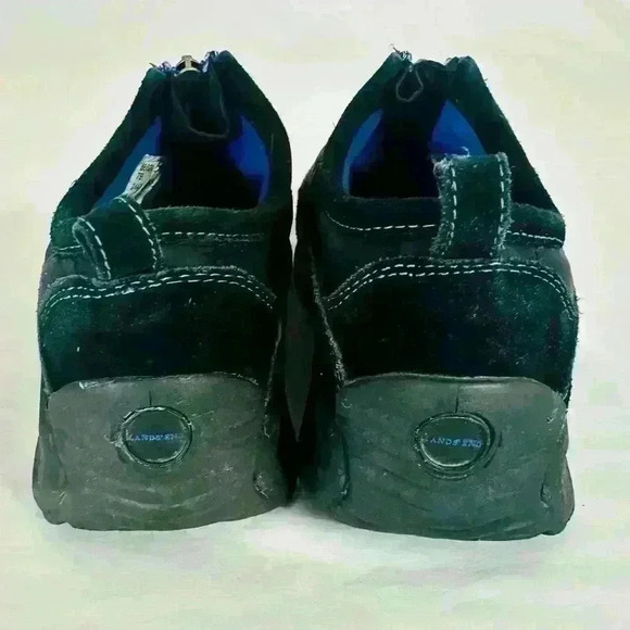 Land End size 7.5 black and royal blue shoes. - Picture 4 of 7
